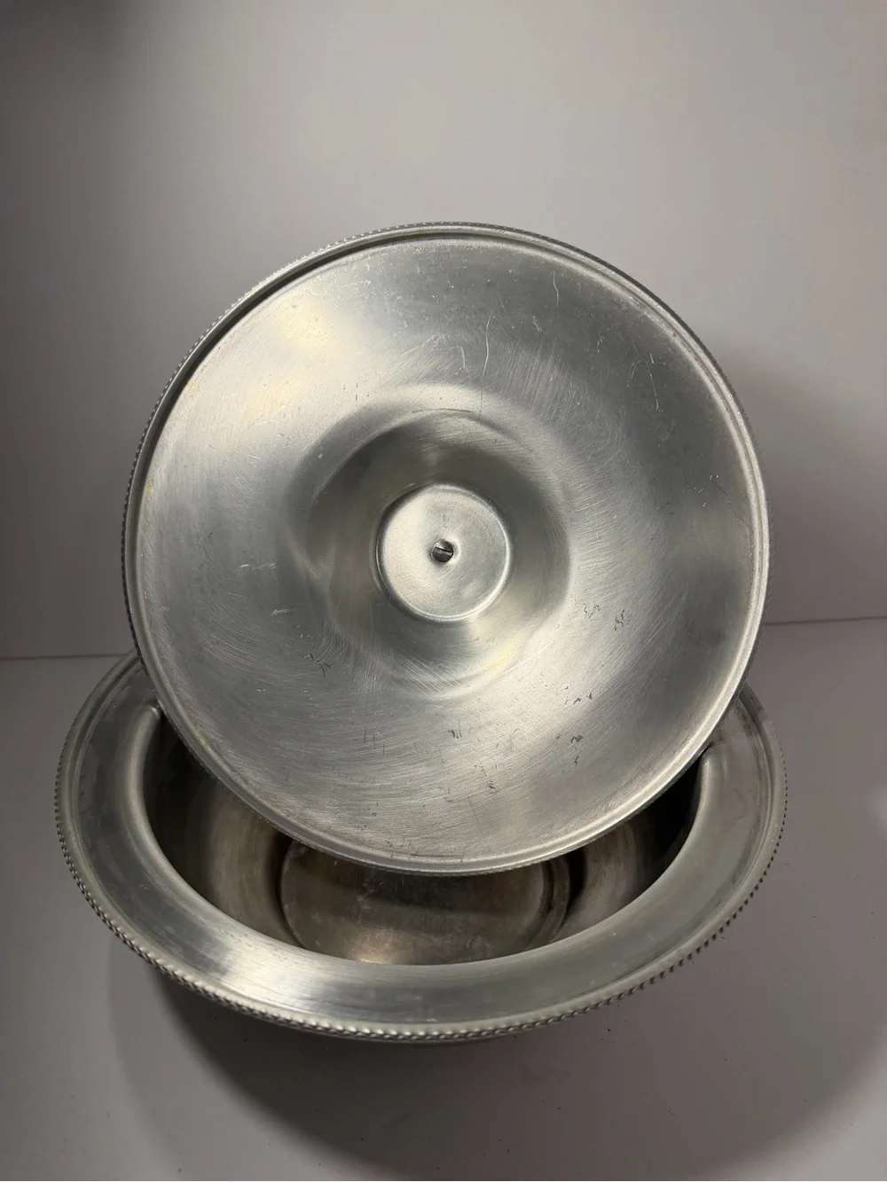 Vintage B.W. Buenilum Aluminum Covered Serving Bowl MCM